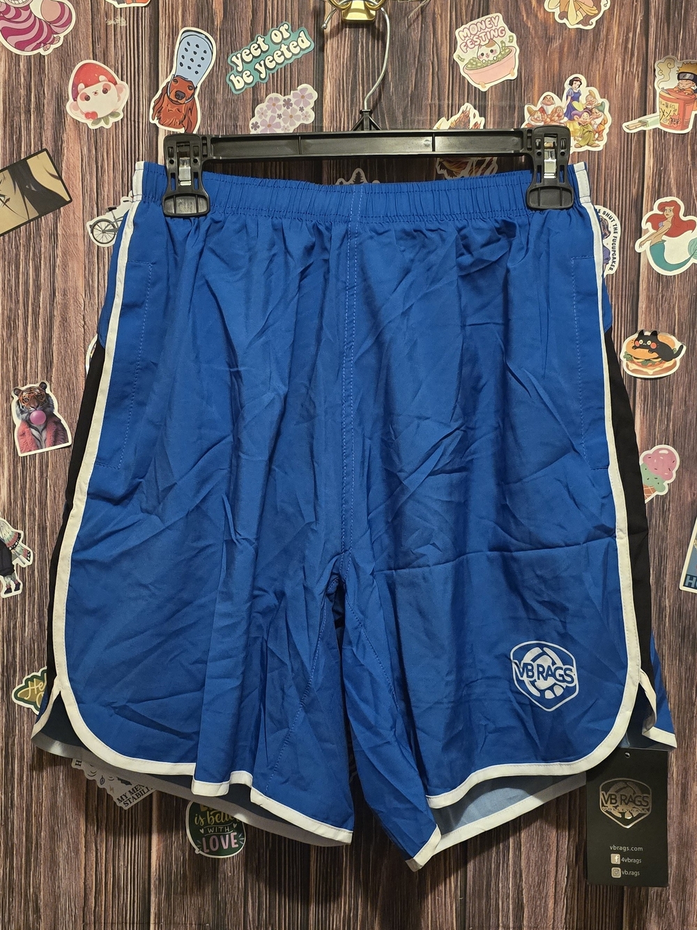 VB RAGS VOLLYBALL Blue Athletic Shorts